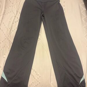 Champion Gray Yoga Pants with Teal Accents